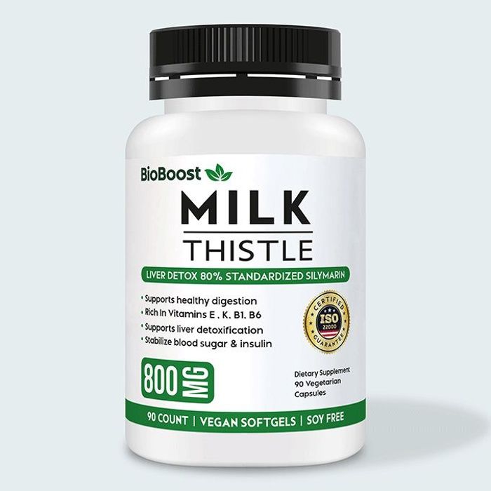 Chardon Marie Bio 800mg Detox du Foie Extrait Silymarin Antioxydant