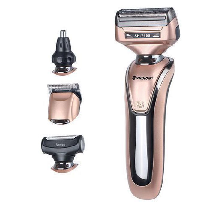 SHINON TONDEUSE 4 EN 1 NEZ CHEVEUX BARBE RECHARGEABLE SH-7105 GOLD-TONDEUSE
