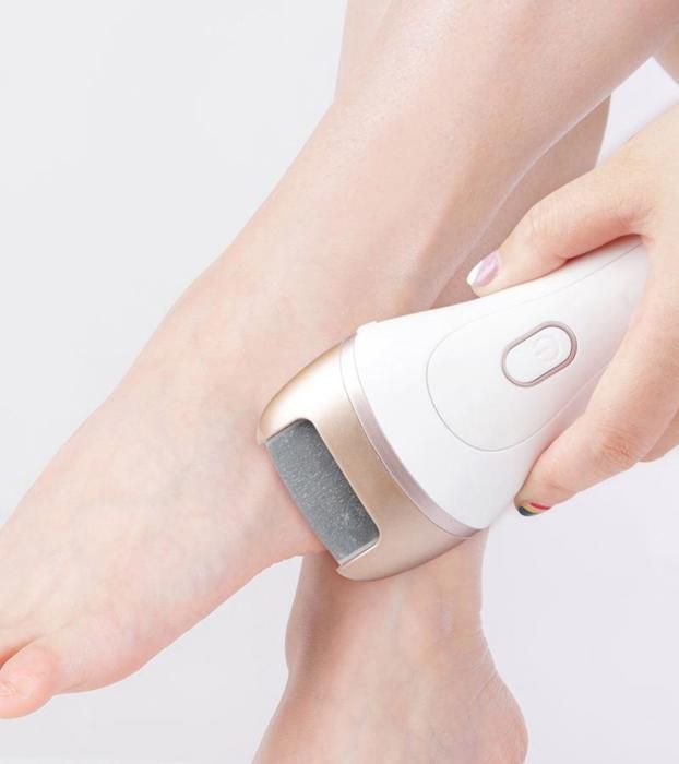 Laveur De Pieds Peaux Mortes Outils Rasoir Electrique Électrique Grattoir à Pied Blanche