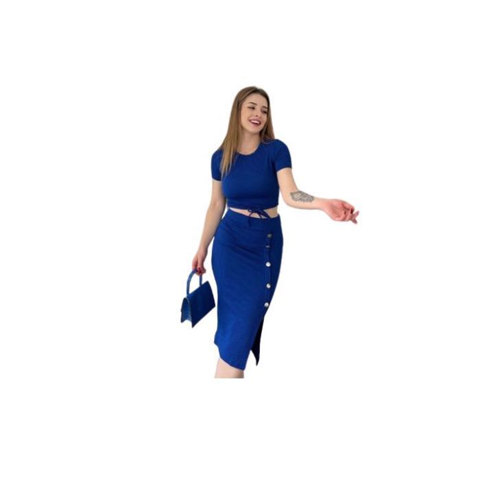 Ensemble jupe et haut - Bleu