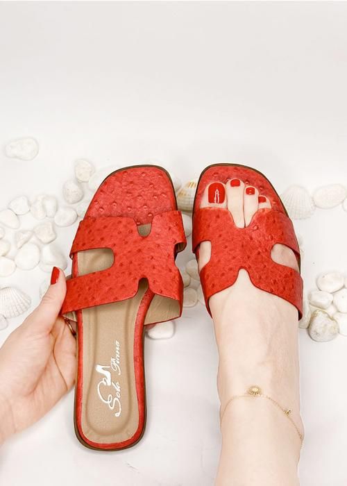 SANDALE ROUGE POUR FEMME - KITTEN