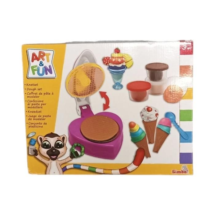 ENSEMBLE PATE A MODELER GLACES SIMBA-ART&FUN