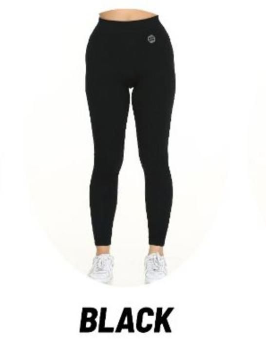 Legging 7/8 - Spiritual Gangster - Love Sculpt - Taille Haute - Noir - Détails Volants - Marjane Mall - Image 1
