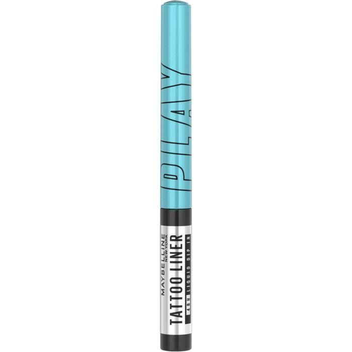 Tatouage Éphémère - MAYBELLINE NEW YORK - Tattoo Liner Play RIDE AS - Bleu - Waterproof - 3 ML