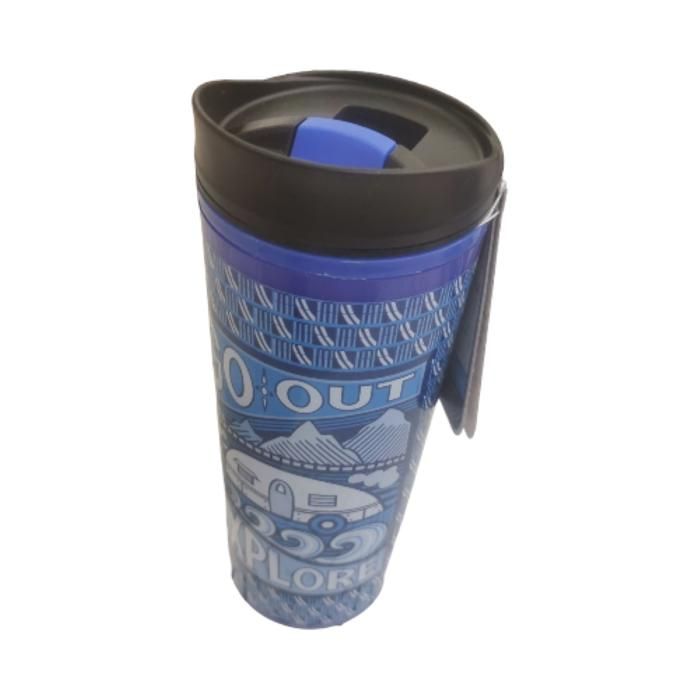 Mug isotherme - Commuter - 530 ml - Étanche - Pratique pour déplacements - Couleur & Motif Aléatoies