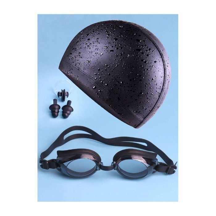 Ensemble De Lunettes De Natation, Bonnet De Bain, Bouchons D'oreille, Pince-nez