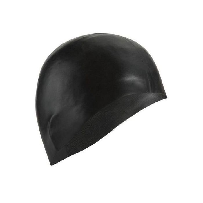 Bonnets de natation Bonnet de bain Élastique Silicone NOIR