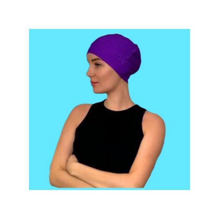 Bonnet de natation en silicone Imperméable Bonnet de Piscine & Sports MAUVE
