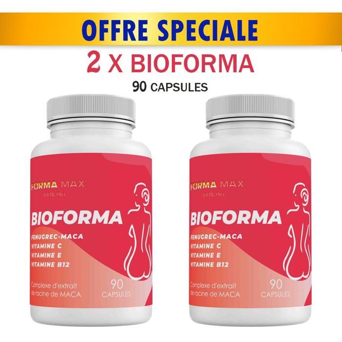Pack 2 x boites de BIO FORMA 90 Capsules 500 mg