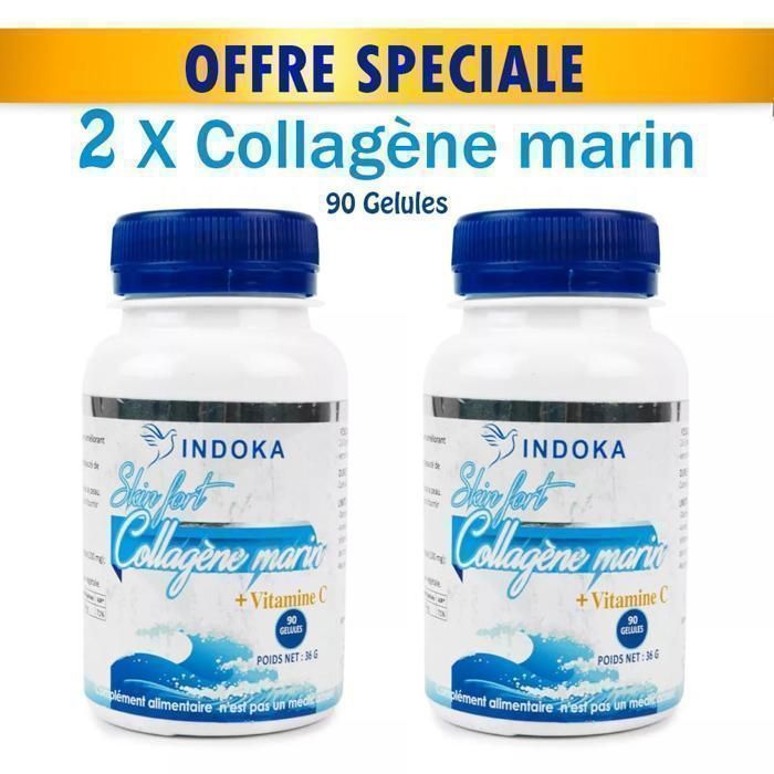 PACK 2 x boites de Collagène Marin + Vitamine C 90 Gélules
