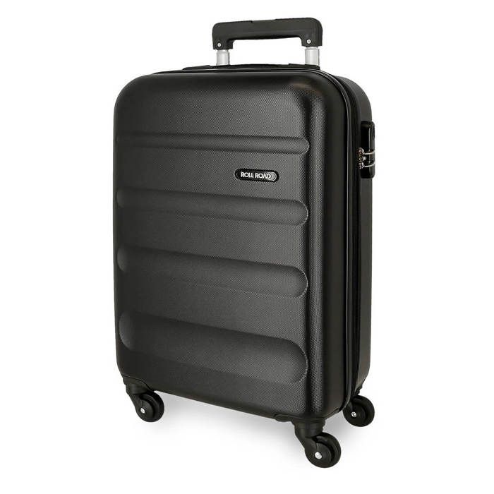 Valise Moyenne M Roll Road FLEX Noir 65x46x23 cm