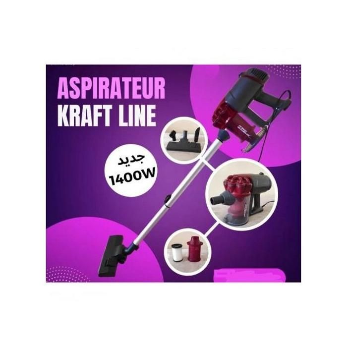 Aspirateur 3 en 1 à main 1400W //à fil, technologie sans sac cyclonique