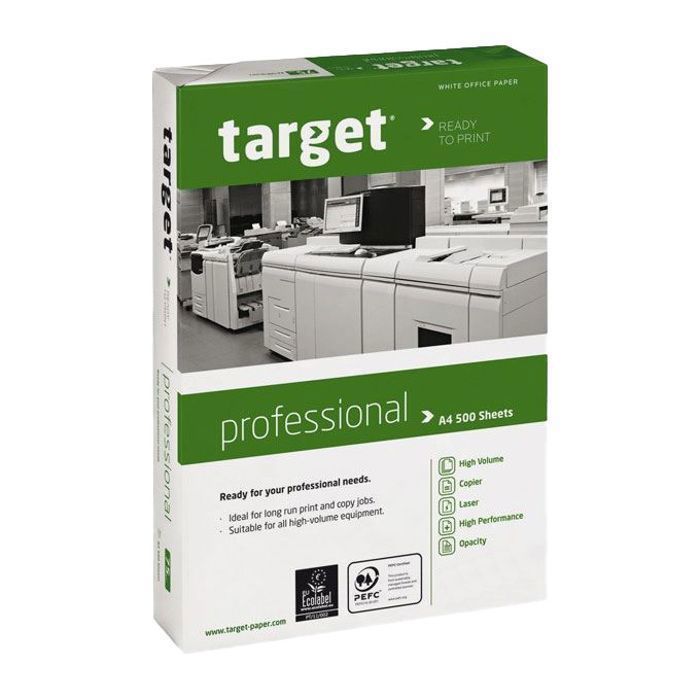 Ramette de papier blanc TARGET 80 grammes A4 / 500 feuilles