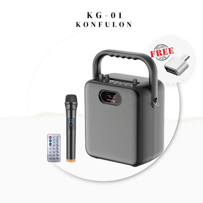 Enceinte Karaoké Konfulon avec Microphone, Bluetooth 5.0 KG-04
