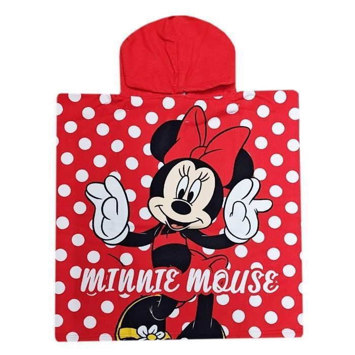 CAPE DE BAIN CAPUCHE MINNIE ENFANT