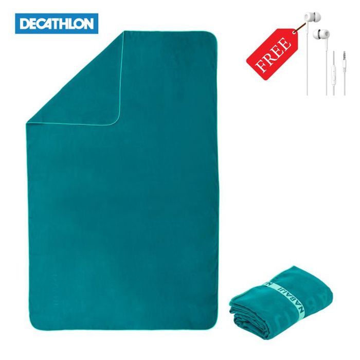 Serviette de bain / microfibre VERT SAPIN taille XL 110 x 175 cm