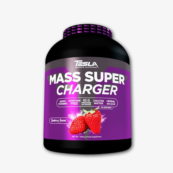 Mass Super Charger 4540g Strawberry - Tesla Sports Nutrition