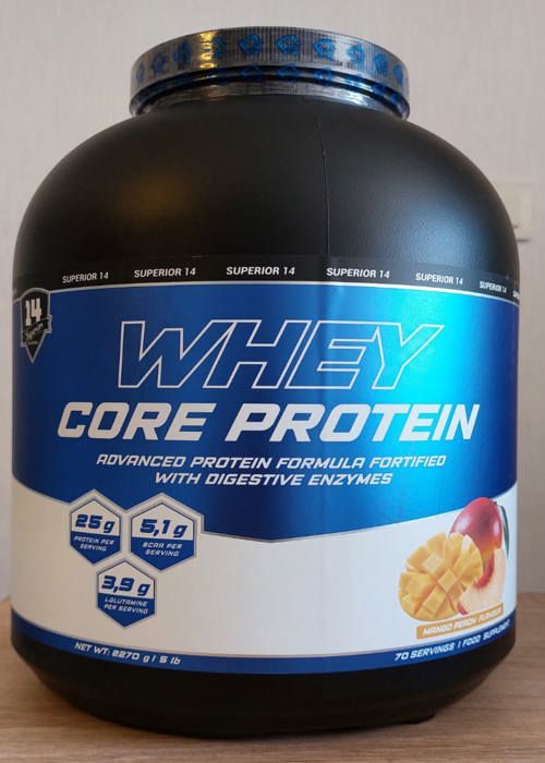 whey core protein 2.27kg Mango Peache - superior 14