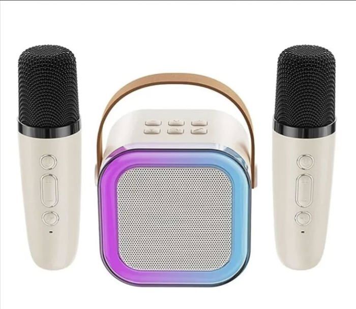 Système audio karaoké coloré (haut-parleur Bluetooth avec micro)