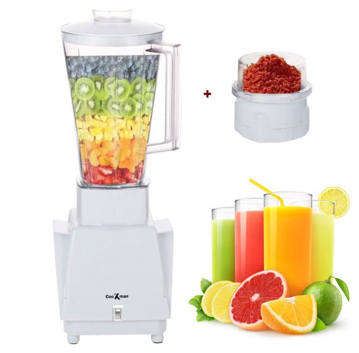 Blender Cookman 1L 400w avec moulin épice 2 in 1
