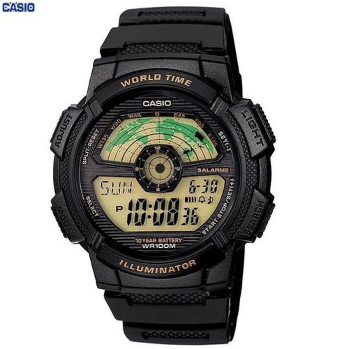 Casio montre pour homme Degital cadran électronique étanchéité 100m-ae-1100w-1bvdf