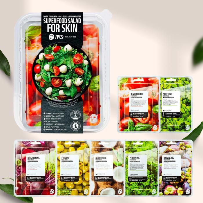 Farm skin - Set De Masques en tissu pour le visage – Superfood Salad