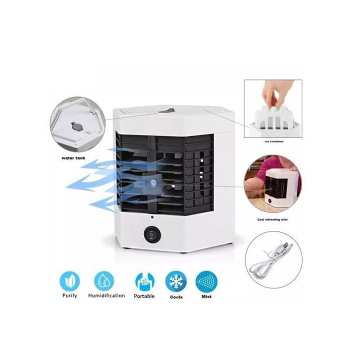 Mini climatiseur Portable 3 en 1, humidificateur, ventilateur, purificateur d'air