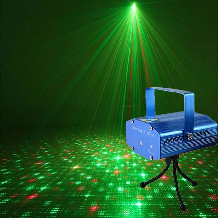 Lumière de scène LED télécommandée portable, DJ KTV,lumières laser flash pour fête de Noël,bar de mariage