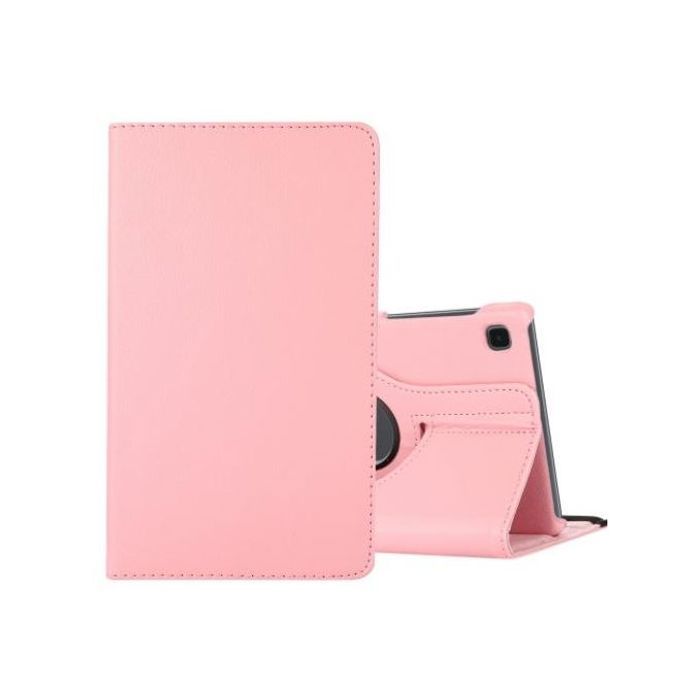 Coque en cuir pour Samsung Galaxy A7 Lite T220, T225 rotatif à 360 degrés (Rose)