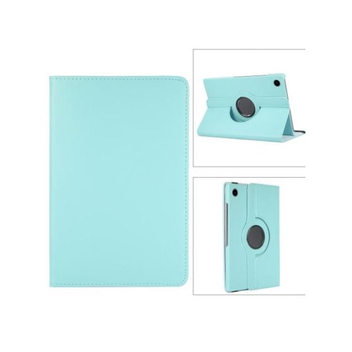 Coque en cuir - GENERIC - Galaxy Tab A9 - 360° rotatif - Antichoc - Bleu ciel