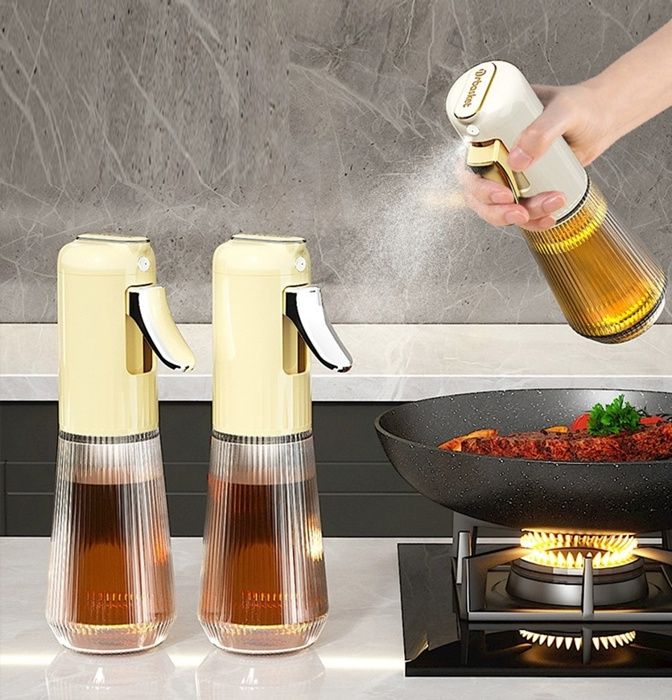 1pcs distributeur Bouteille de pulvérisation d'huile en verre pour la cuisson Au barbecue pour gril fuite de vinaigre soja aiss ce