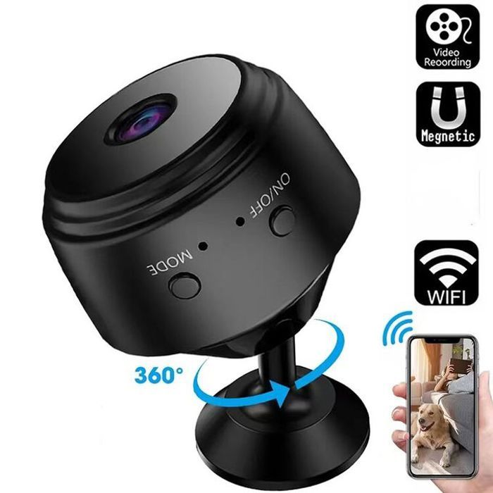 Caméra Cachée Wifi sans fil Mini caméra de Surveillance A9 IP P2P