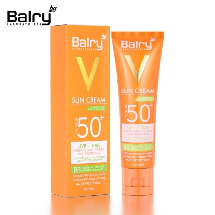 Balry UV défense hydratant Anti-âge blanchissant hydratation de la peau à large spectre SPF50 + Protection solaire 80ML