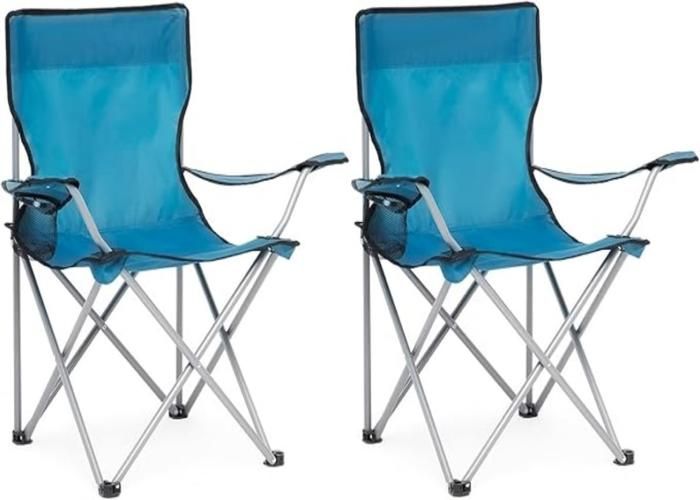 Mondeer Lot de 2 Chaise de Camping, Bleu