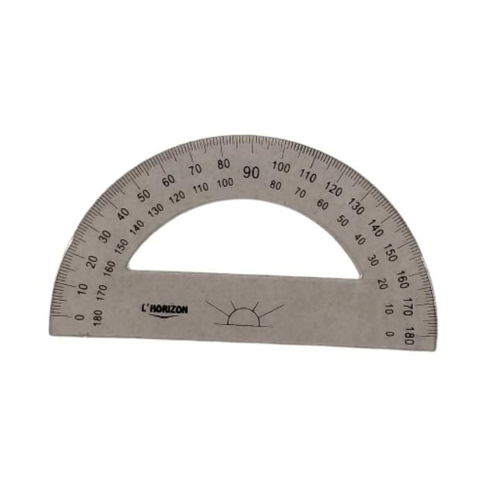 Rapporteur 180° 12cm transparent - L'HORIZON