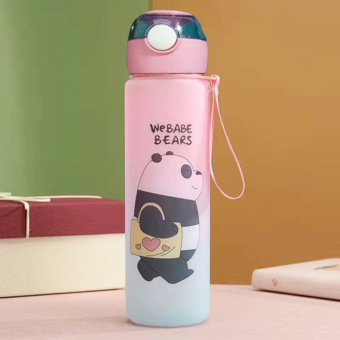We BABY BEARS Bouteille D'eau de sports de gym avec Paille 1L pour Hommes et Femmes ou Enfant Garcon Fille