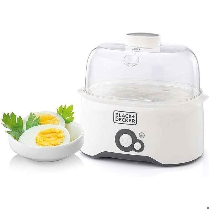Cuiseur à œufs - Black + Decker - EG200-B5 - 6 œufs - Design compact - Minuterie intégrée