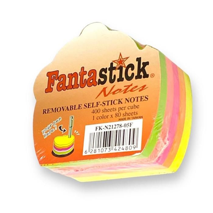 FANTASTICK NOTE FLUO76.2X76.2 5CL PEN HOLDER
