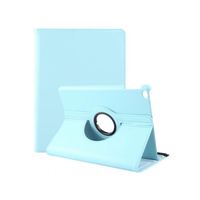 Coque pour Apple iPad 5 étui de protection avec support rotatif à 360 degrés (Bleu cial)