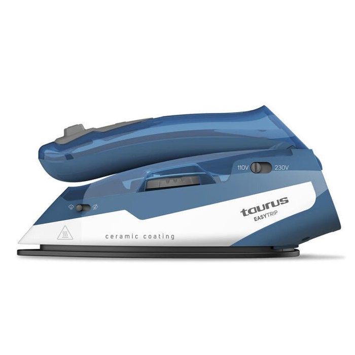 TAURUS – Fer à Repasser EasyTrip Bivoltage 120-240 V – 900-1100 W – Semelle Céramique