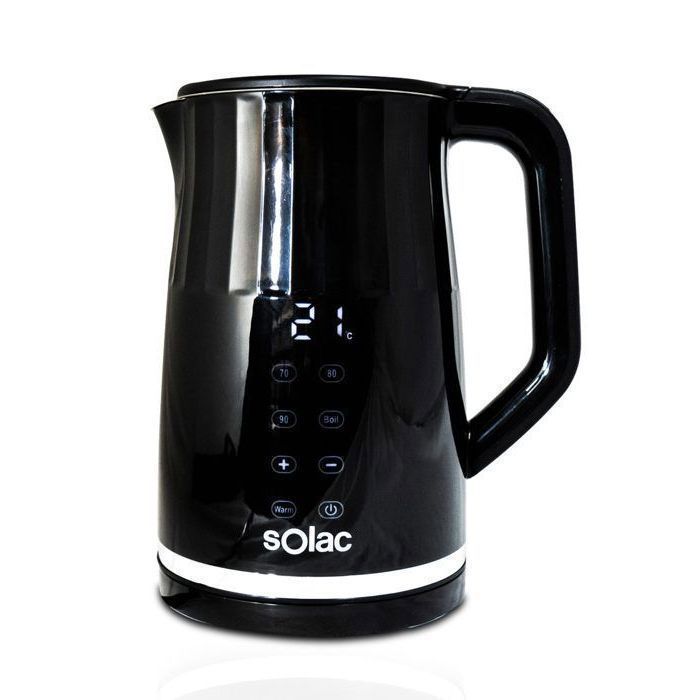 Bouilloire Électrique SOLAC TORRENT – Inox – 1.7 L – 2200 W – Maintien au Chaud – Couleur Aléatoire