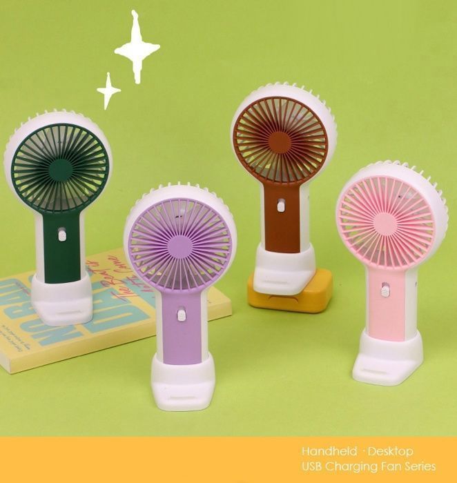 Mini ventilateur Portable avec support de téléphone avec USB - compatible Refroidir le visage lors de l'utilisation pour maquillage