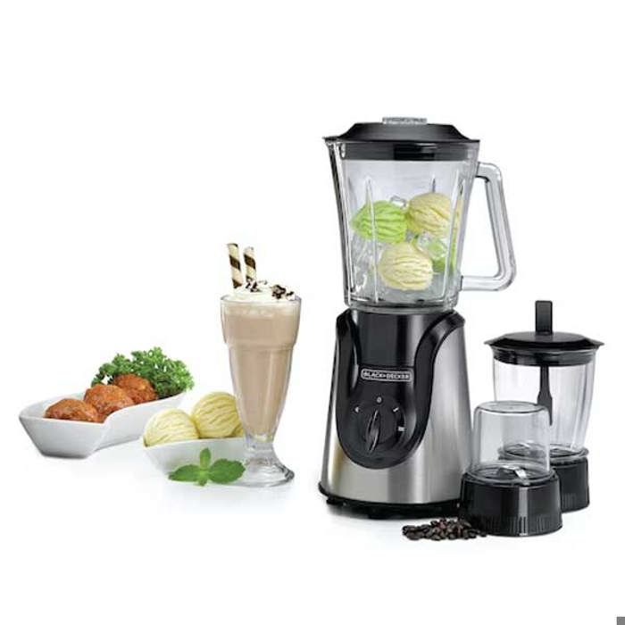 Blender moulin - BLACK + DECKER - 1.5L - 600W - 2 vitesses - Hachoir et broyeur