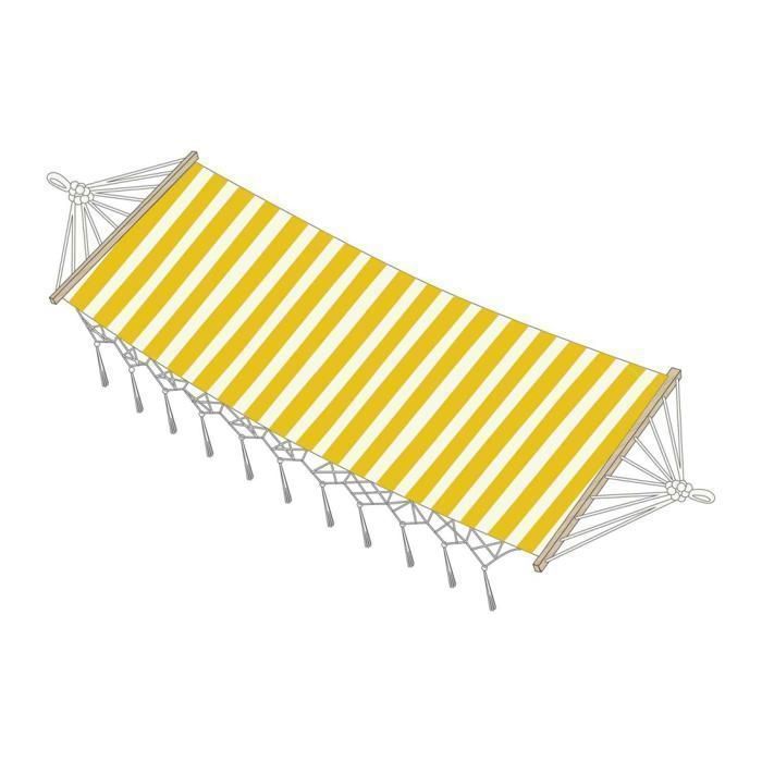 HAMAC RAYURES JAUNE M8 HDO0156_MJ