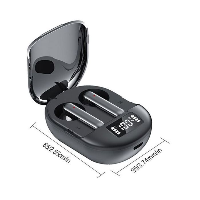 Écouteurs intra-auriculaires sans fil Bluetooth TWS K40, affichage numérique, faible latence, stéréo