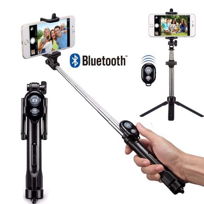 trepied wxy-01 Selfie 3in1 Manfrotto Avec Bluetooth avec telecomande Pour Android - IOS