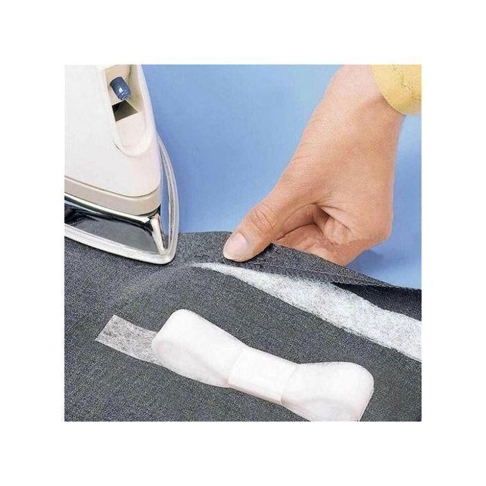 64 mètres Blanc Double Face Ruban Adhésif Tissu Entoilage Fusible