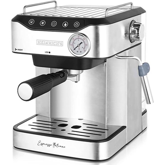 Machine à expresso pression de 20 bars avec mousseur à lait réservoir 1,6 L