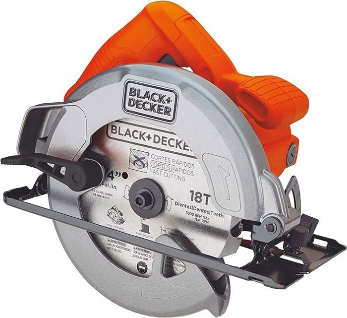 Scie circulaire - BLACK + DECKER - CS1004 - 1400W - 185mm - Profondeur de coupe 62mm