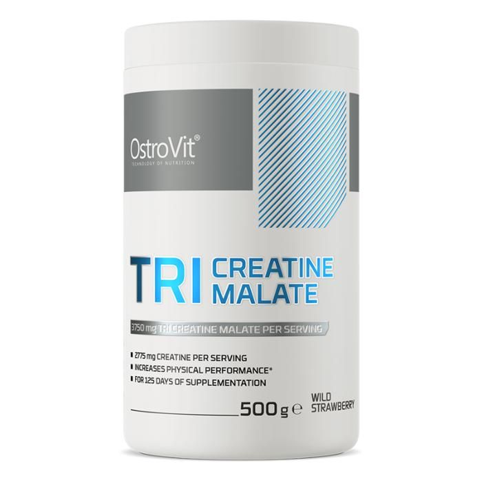 Tri Creatine Malate 500 g Wild Strawberry - Force, Récupération & Muscle